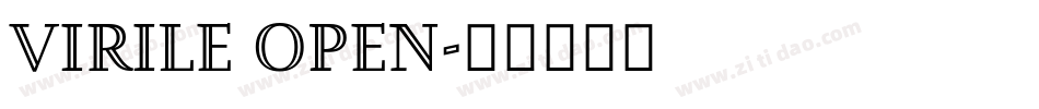 Virile Open字体转换